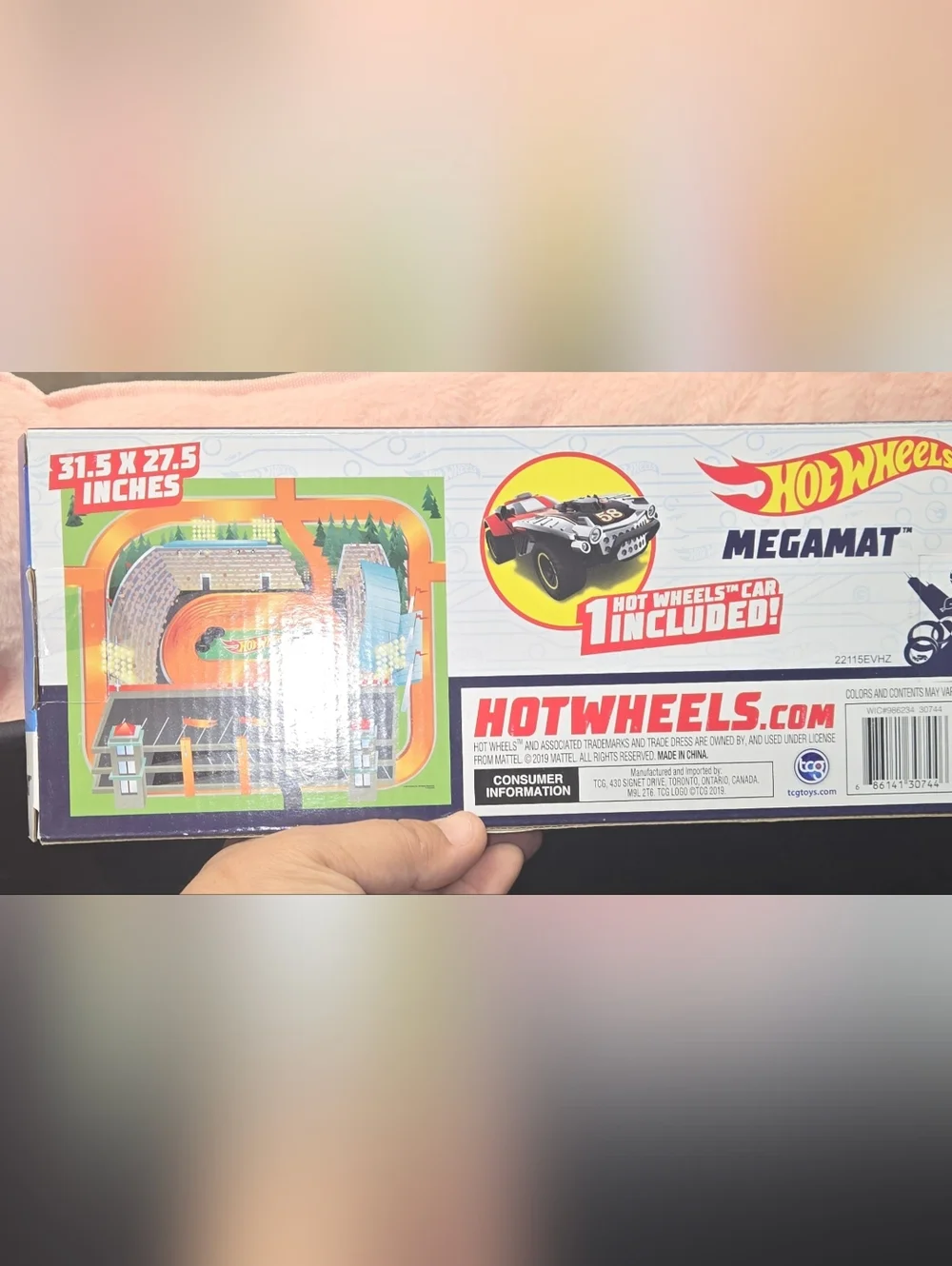 Kids Playset Of 3 - Blue & Yellow MegaMat Action Track